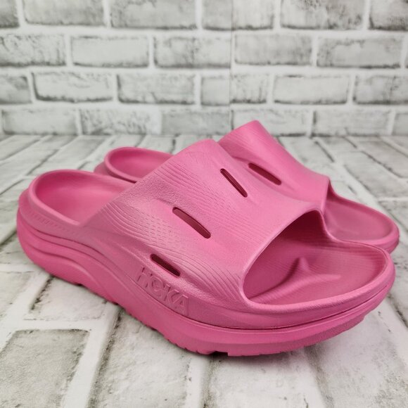Hoka One One Shoes - Hoka One One Ora Recovery 3 Slide Women's Sz 10 Pink Cushioned Comfort Sandals
